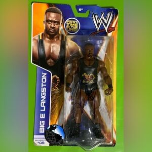 Autographed WWE Basics Series Big E Langston Wrestling Action Figure #08